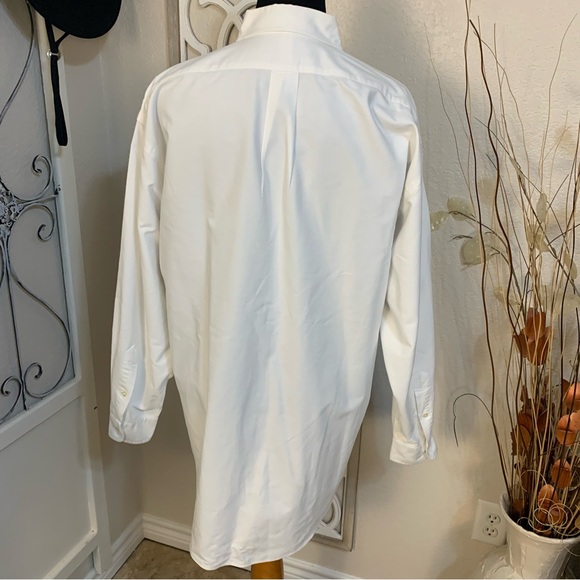 Ralph Lauren man’s dress white long sleeve button down shirt top, blue label. - Picture 3 of 12